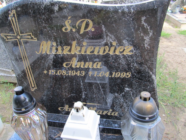 Anna Miszkiewicz 1943 Bogdaniec - Grobonet - Wyszukiwarka osób pochowanych