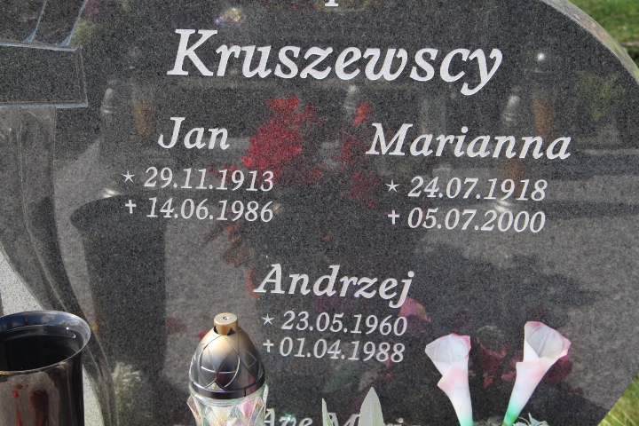 Andrzej Kruszewski 1960 Bogdaniec - Grobonet - Wyszukiwarka osób pochowanych