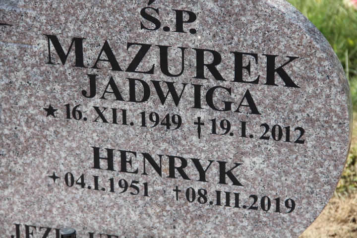 Jadwiga Mazurek 1949 Bogdaniec - Grobonet - Wyszukiwarka osób pochowanych