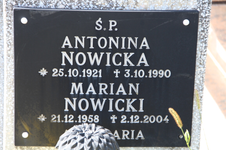 Marian Nowicki 1958 Bogdaniec - Grobonet - Wyszukiwarka osób pochowanych