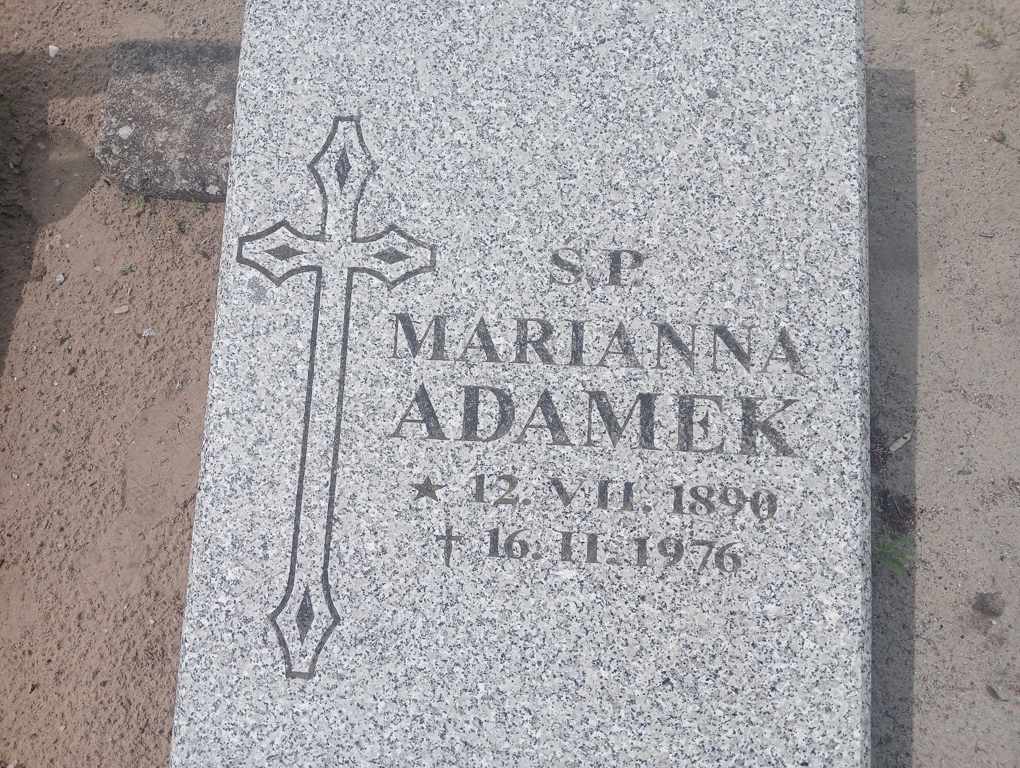 Marianna Adamek 1890 Bogdaniec - Grobonet - Wyszukiwarka osób pochowanych