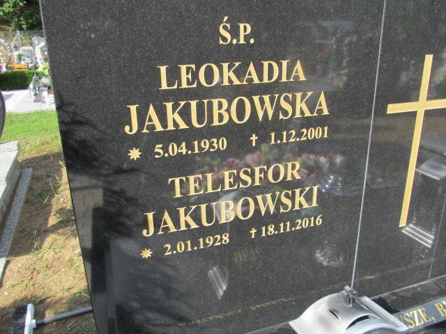 Leokadia Jakubowska 1930 Bogdaniec - Grobonet - Wyszukiwarka osób pochowanych