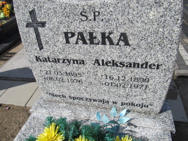 Aleksander Pałka 1899 Bogdaniec - Grobonet - Wyszukiwarka osób pochowanych