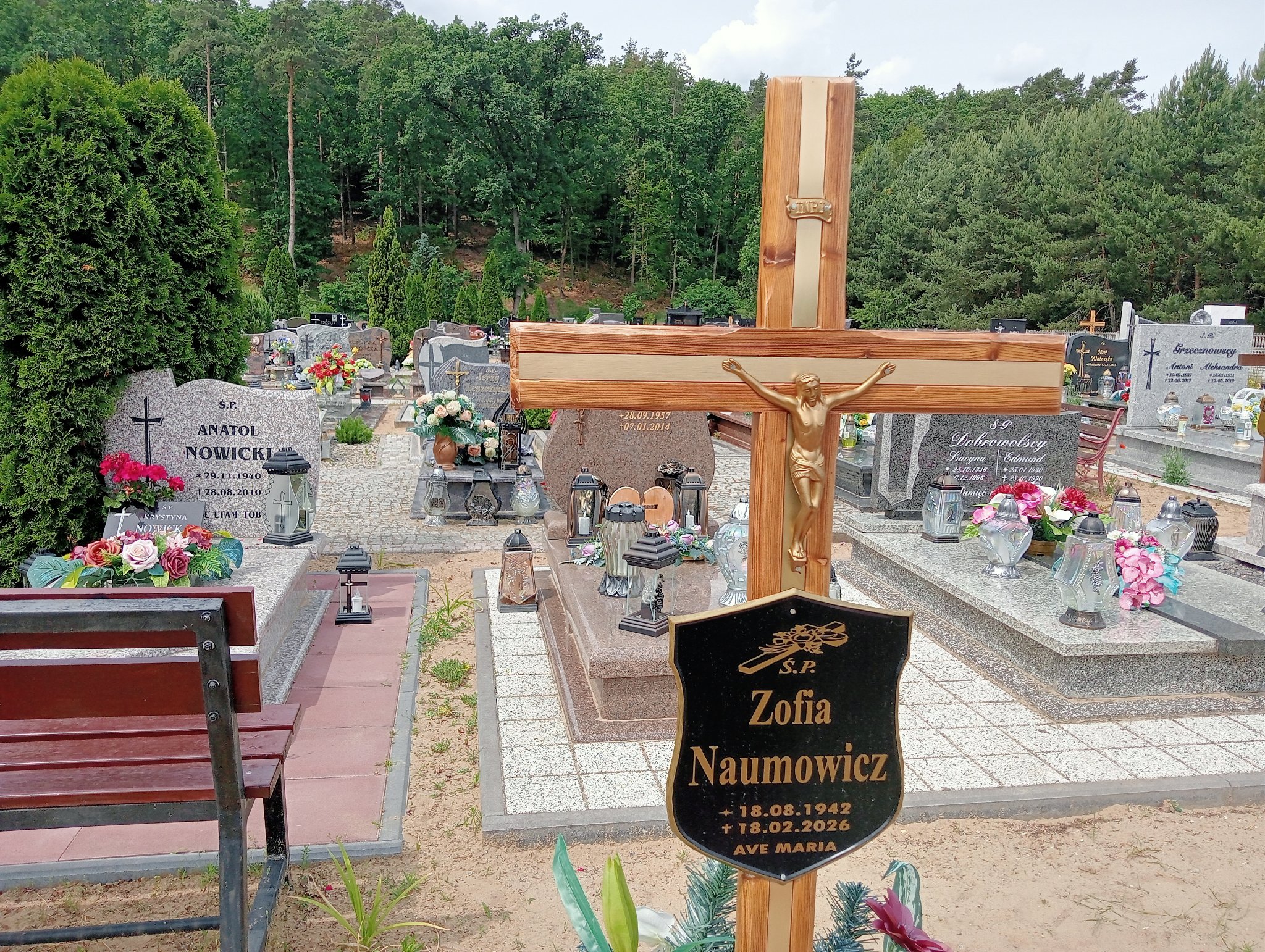 Zofia Naumowicz 1942 Bogdaniec - Grobonet - Wyszukiwarka osób pochowanych