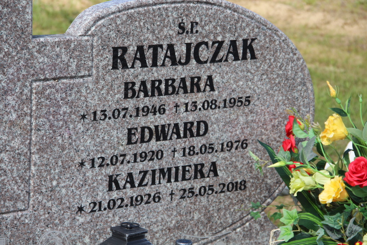 Kazimiera Ratajczak 1926 Bogdaniec - Grobonet - Wyszukiwarka osób pochowanych