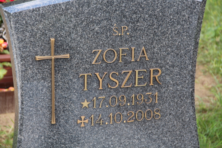 Zofia Tyszer 1931 Bogdaniec - Grobonet - Wyszukiwarka osób pochowanych